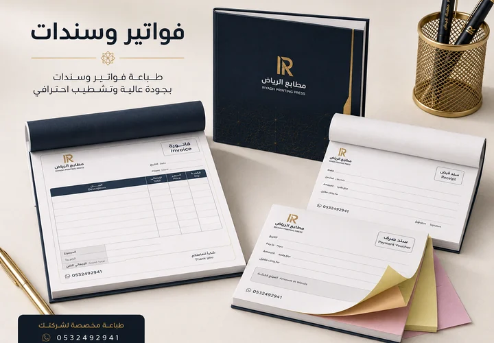 فواتير وسندات - مطبعة الرياض