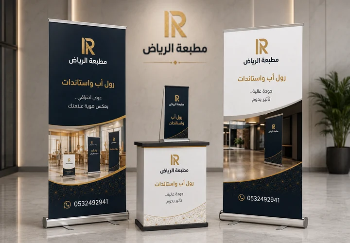 رول أب وستاندات - مطبعة الرياض